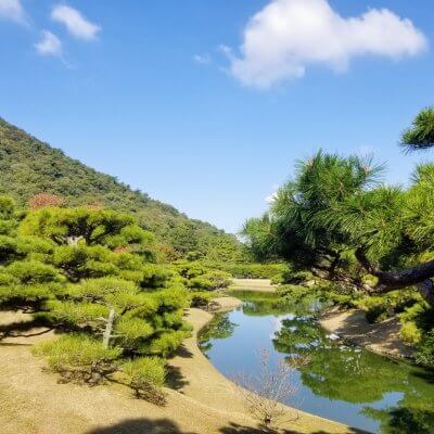 香川 栗林公園 紫雲山